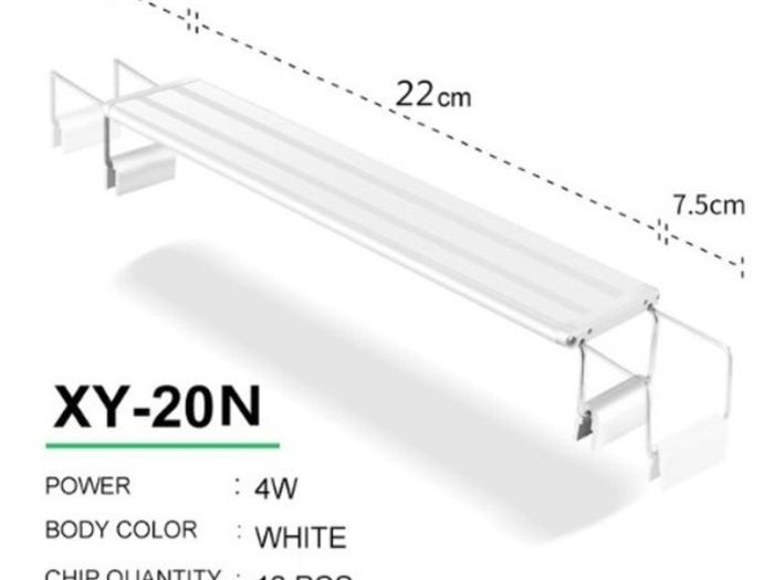 20-50cm Fish tank light with extendable brackets white and blue leds