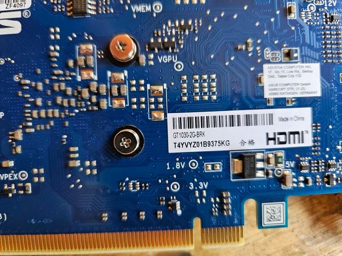 Asus NVidia GeForce GT1030