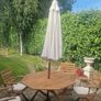 Pagoda wooden garden table and chairs Image 2