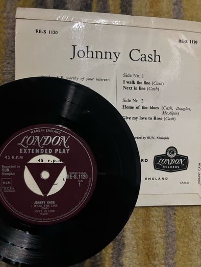 Johnny Cash vinyl single EP
