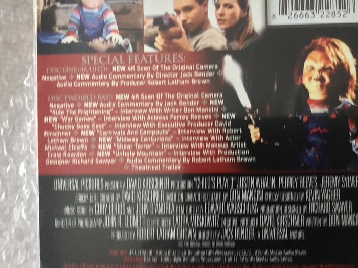 Childs Play 1-3 .4K UHD Set Collectors Editions Dolby Vision Dolby Atmos