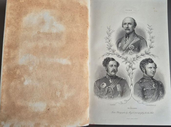 J.S. Virtue. History of the war against Russia. Illustrated. NOLAN, Edward H.Nineteenth century, Victorian, publishing, history, military, colonial, advertisement, prospectus, leaflet, broadside, insert, binding, crimson, cloth cases, gilt, subscribers.