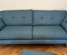 French Connection DFS Zinc Teal 4 Seater sofa