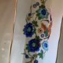 1950s Aynsley China ... Marlina Pencil or mint dish blue flower design made in England Image 2