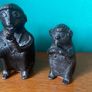 vintage cast bronze T'Boli Monkey figures Image 3