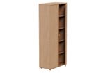 Lockable Bookcase H1850mm - 5 Levels - Beech