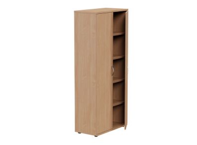 Lockable Bookcase H1850mm - 5 Levels - Beech