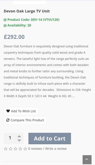 Devon Oak large TV unit