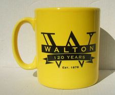 WALTON SHEDS (Nottinghamshire, England) - 120th anniversary commemorative mug (1878 - 1998). Excellent unused condition.