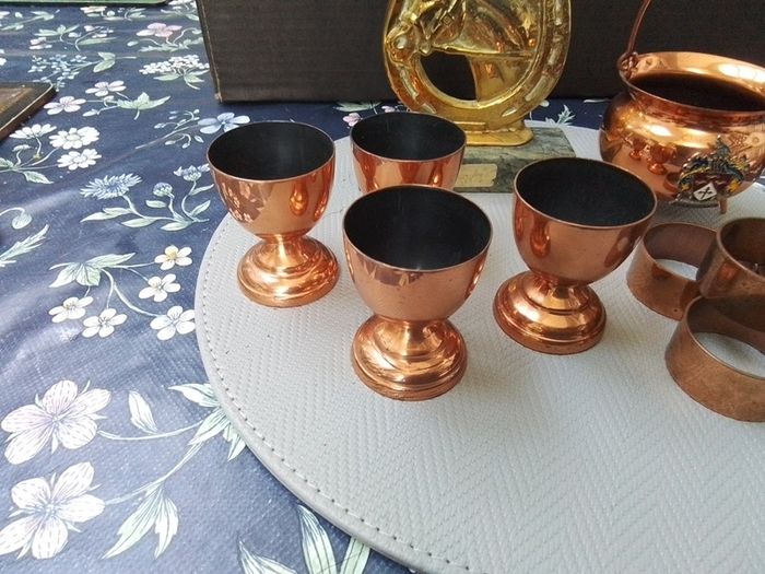 Copper Eggcups & Napkin Rings