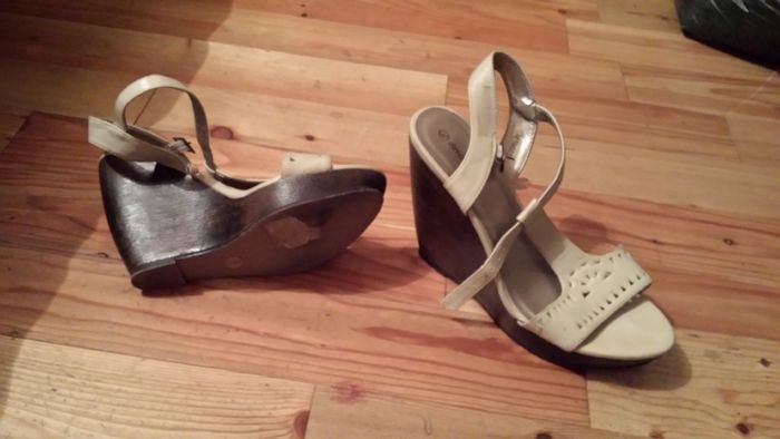 Cream Sandals