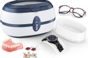 Ultrasonic Cleaner 600ml Ultra Sonic Jewellery Cleaner with Cleaning Dentures Jewelry Glasses Watch Metal Coins Dentures