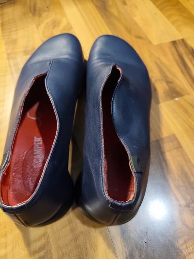 Camper Navy Leather Ballerina Flats Size 40