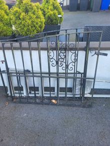 Iron garden gates