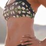 B By Ted Baker Floral Bandeau Black Bikini Top in size 32A Image 3