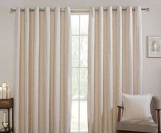Brand New Cream Chenille Milani Curtains (66"x54")