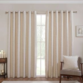 Brand New Cream Chenille Milani Curtains (66"x54")