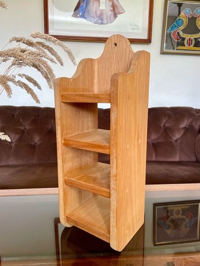 Rustic Decor Wooden Wall Hanging Counter Display Shelf 3 Tier or 4