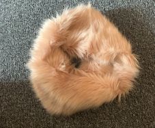 Fur collar scarf stole