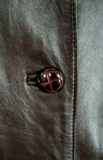 Vtg Y2K Soft Dark Brown Leather Long Coat by Higgs Leather & Sheepskins