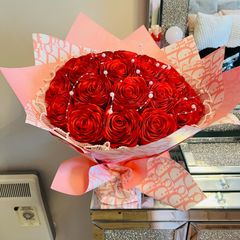 Forever Flower Bouquet Satin Florals