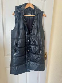Zara faux leather vest