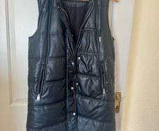 Zara faux leather vest