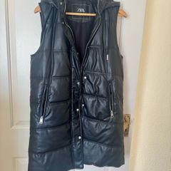 Zara faux leather vest