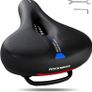NEW SALE | Bike Seat Cushion Comfortable Soft Bicycle Saddle for Men Women Ergonomic Breathable Waterproof Bicycle Seat Fits MTB, Road Bike, Spinning Bike, Exercise Bike, City Bike 26 x 22cm Image 2