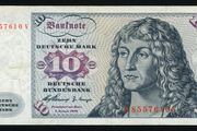 Germany (Federal Republic) 10 German Mark Banknote - 02.01. 1960 P-19 (XF+)