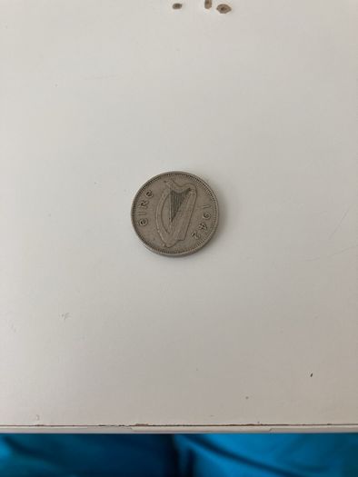 3 Irish pence 1942,1942,1942,1964,1967