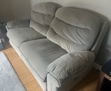Sofa 3 seater & 2 seater, electric recliner.