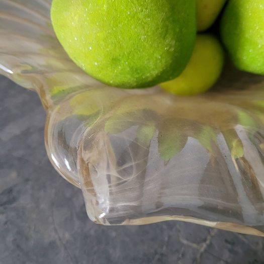 Vintage lavorzoine art glass centrepiece bowl
