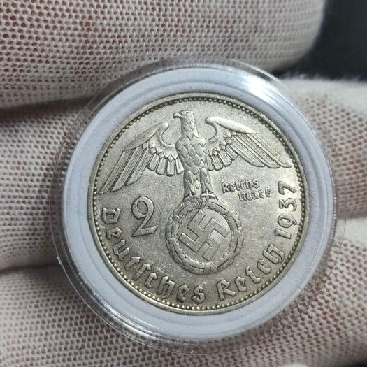 2 Reichsmark 1937 A Berlin WW2 Silver Coin third Reich