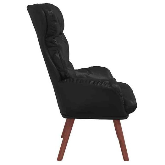 Armchair Black  Artificial Leather
