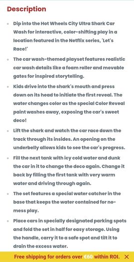 HotWheels shark carwash