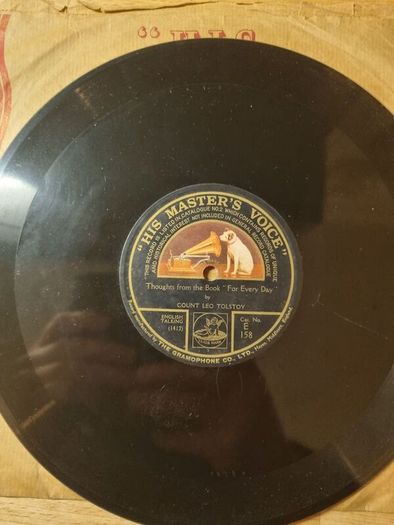 Fantastic Christmas present, Very rare Signed record by Count Leo Tolstoy