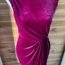 dress midi deep purple pink velvet monsoon size 10 BNWT Image 2