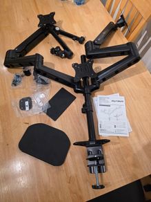 3 Monitor Arm with Desk plate and extra camera arm