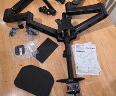 3 Monitor Arm with Desk plate and extra camera arm