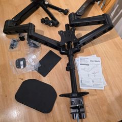 3 Monitor Arm with Desk plate and extra camera arm