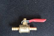 Small ball valve 1/4 6mm brass free viewing