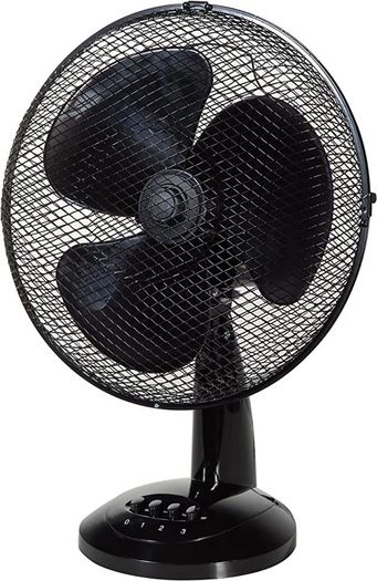 12" Inch, Lightweight, Portable Desk Fan, 3 Speed Settings, Wide-Angled Oscillation, Powerful Airflow, Quiet Operation, Perfect for Bedroom or Office (FREE SHIPPING)