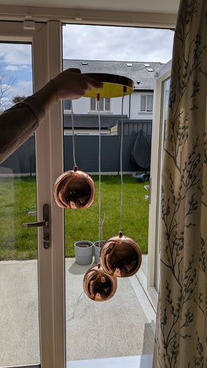 Modern Copper/Rose Gold 3 Globe Pendant Light