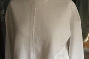 Mint Velvet White Sweat Top with seam detail on front - Size 12