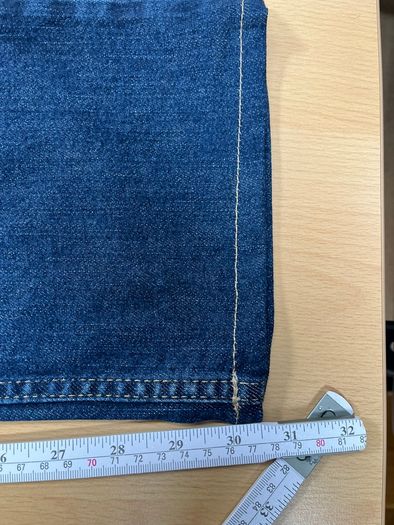 Lee Brooklyn Jeans Mens W33 L30.5 Blue Denim Regular Straight Zip Fly Cotton
