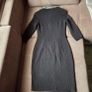 Black formal dress with leather details size 10 Image 5