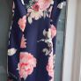 QUIZ navy floral bardot dress Sz 14UK - Rrp 55 (New) Image 7
