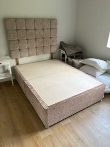 4ft 6in bed base and headboard