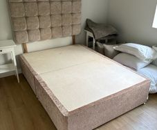 4ft 6in bed base and headboard
